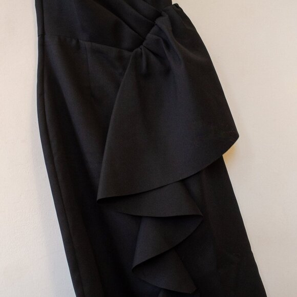 Elliatt Reception Cascade Ruffle Strapless Midi Length Dress | Size XS - Picture 12 of 14